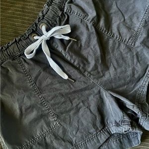 Aerie Dark Grey Khaki Shorts